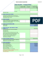 Zakat - Calculation Sheet