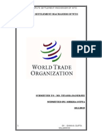 Dispute Settlement Machanism of Wto