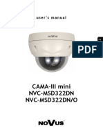 CAMA-III Mini NVC-MSD322DN NVC-MSD322DN/O: User's Manual