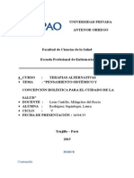 Pensamiento Sistémico y Concepción Holística para El Cuidado de La Salud