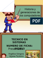 Historia de Generaciones de Los Computadores