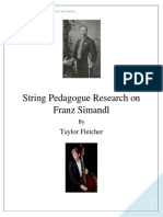 String Pedagogue Research On Franz Simandl