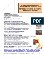 CP Période 2 2013-2014 Programmation Compréhension Dispositif PMC