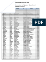 Beneficiados Matrícula 2015 - Feuv