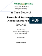 Case Study of Bronchial Asthma in Acute Exacerbation