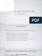 Crystalline Solids in 3d