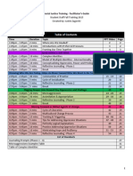 Social Justice Training Outline - Fall 2015