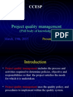 Project Quality Management PMP