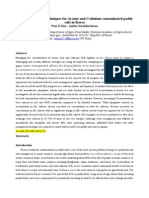 Current Mitigation Techniques For Arsenic and Cadmium Contaminated Paddy Soils in Korea