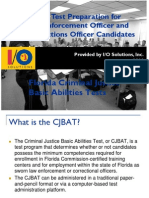 Florida CJBAT Candidate Prep Presentation IO Solutions