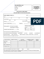 Employment Application - Pca