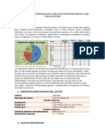 Elaboración Del Plan de Fertilización para El Cultivo de La Arveja