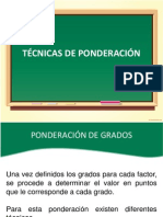 Técnicas de Ponderación