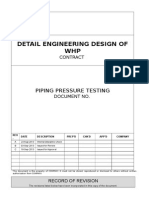 Piping Pressure Testing