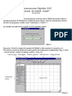 Comunicaciones Digitales 2002 Tutorial de Matlab Guide