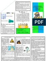 Folleto Prevecion Riesgo Químico