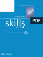 RSC Undergraduate Skills Record