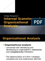 Internal Scanning and Organizational Analysis