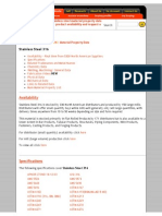 316 Stainless Steel Material Property Data Sheet - Product Availability and Request A Quote