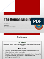 The Roman Empire: Social Studies Indicator 2 Boston International School