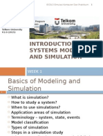 W1 - Introduction To System Modelling and Simulation