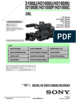 Sony+hvr-Hd1000 Service Manual