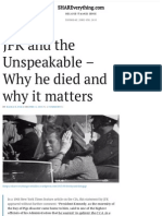 JFK and The Unspeakable - Why He Died and Why It Matters