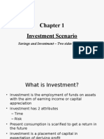 Investment Scenario: Savings and Investment - Two Sides of A Coin