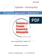 Research Updates-Homeopathy Vol 4 Issue 2