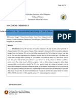 Spectrophotometric Determination of The Concentration and Purity of DNA of Musa Acuminata Through Nucleic Acid Isolation