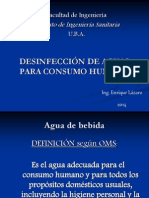 Desinfección de Aguas para Consumo Humano 2014 PDF