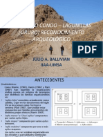 Diagnóstico Arqueológico Del Camino Prehispánico Condo Lagunillas en El Departamento de Oruro - Bolivia