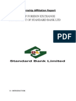 FUNCTION OF FOREIGN EXCHANGE DEPARTMENT OF STANDARD BANK LTD Report