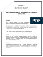 Probabilidad de Transicion Estacionaria de Estados Estables Esthela