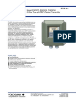 General Specifications: Model PH202G, PH202S, PH202SJ 2-Wire Type pH/ORP (Redox) Transmitter