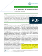 Beneficial Effects of Green Tea: A Literature Review