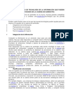 Diferentes Sistemas de Tecnología de La Información Que Pueden Aplicarse A Las Actividades de La Cadena de Suministro