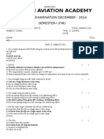 Aerodynamics Exam 