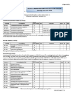 Management Information Systems Option: Catalog Year: AY 2014