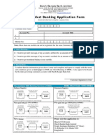 SMS & Alert Banking Application Form: Dutch-Bangla Bank Limited