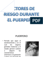 Factores de Riesgo Durante El Puerperio PDF