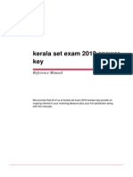 Kerala Set Exam 2010 Answer Key