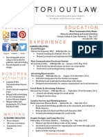 Tori Resume Onlineportfolio