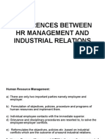 Differences Between HR Management and Industrial Relations