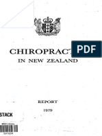 Chiropractic - in New Zealand - Report 1979