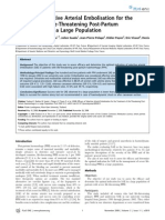 Efficacy of Selective Arterial Embolisation For The Treatment of Life-Threatening Post-Partum Haemorrhage in A Large Population