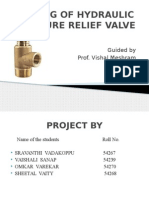 Testing of Pressure Relief Valve