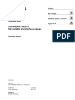 SINUMERIK 840D SL NC Variable and Interface Signals