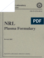 Anon - Naval Research Laboratory Plasma Formulary - NRL - 2009