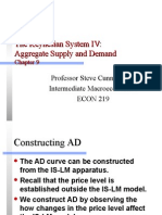 The Keynesian System IV: Aggregate Supply and Demand